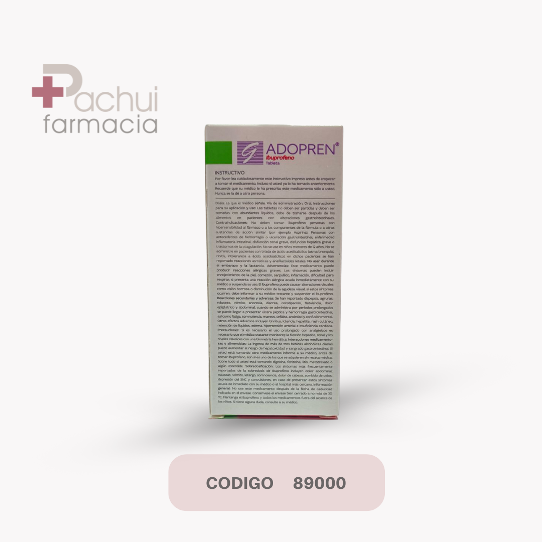 Adopren 400 Mg C/10 Tab