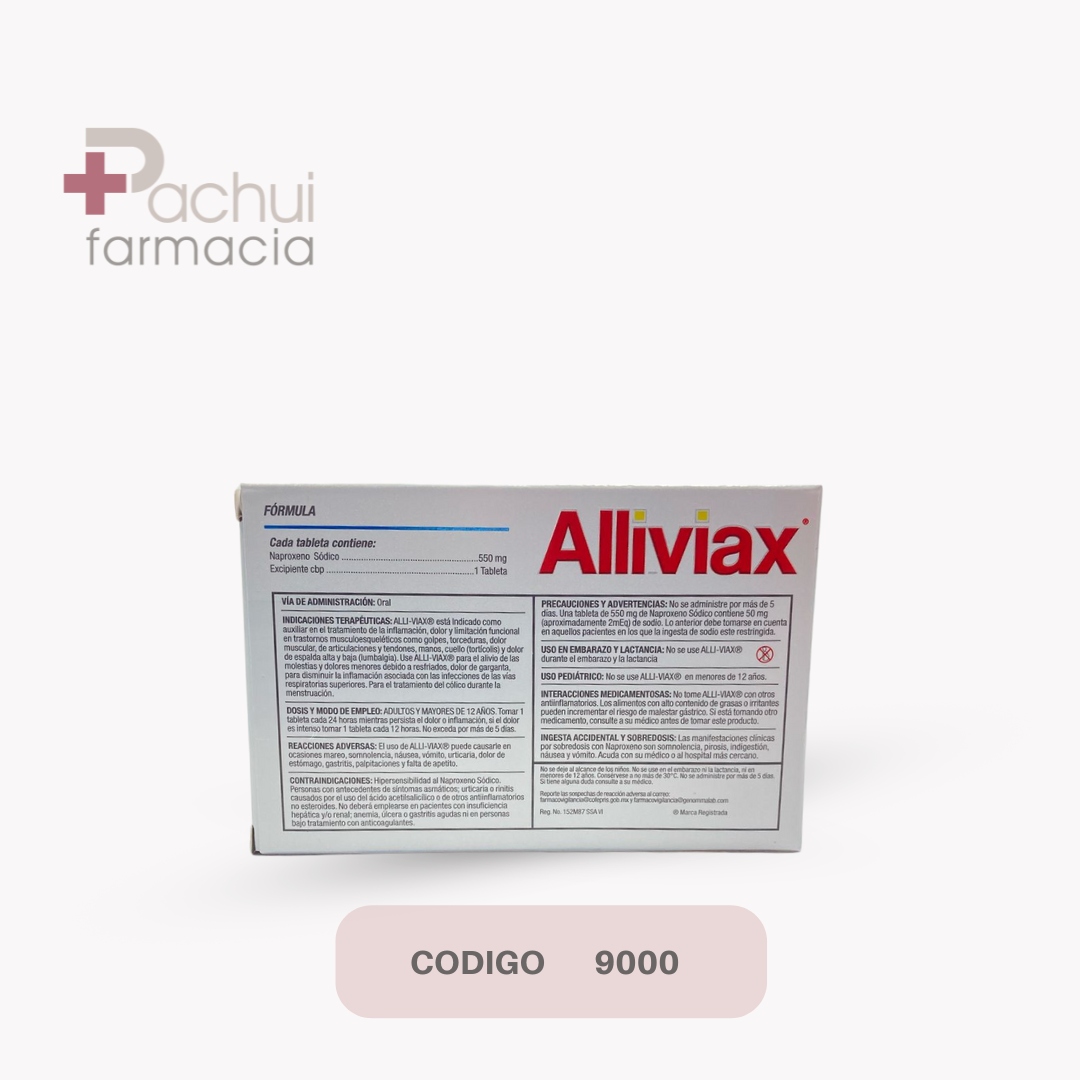 Alliviax 550 Mg Tab C/10