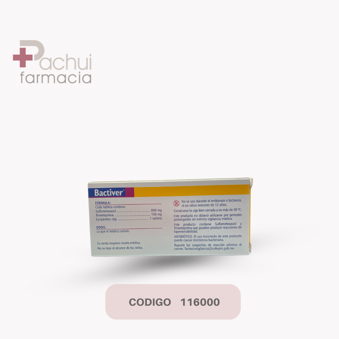 Bactiver F 14 Tab 160/800 Mg