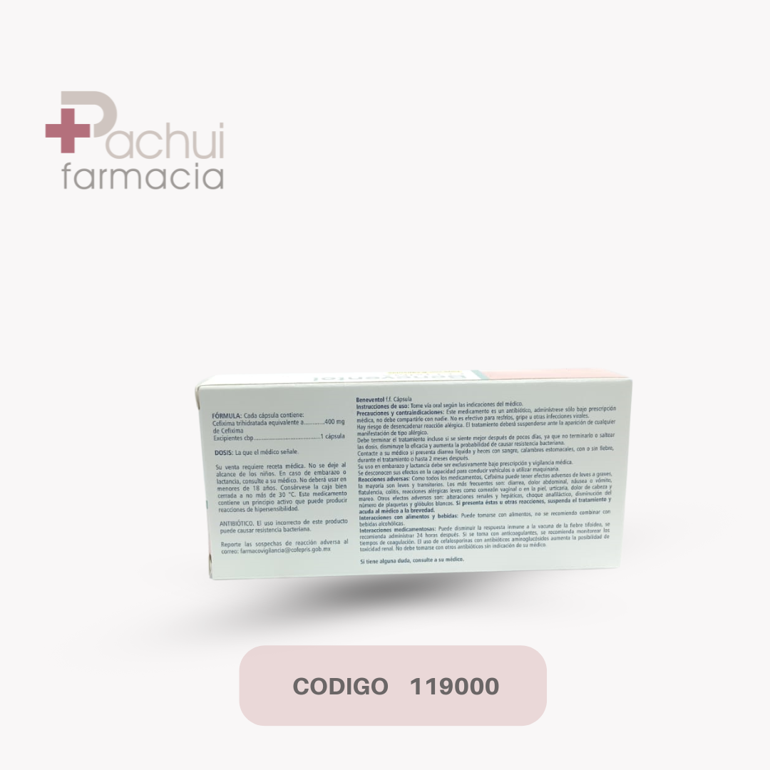 Beneventol 6 Caps 400 Mg
