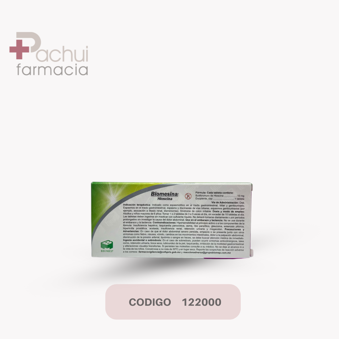 Biomesina 10 Mg C/10 Tab