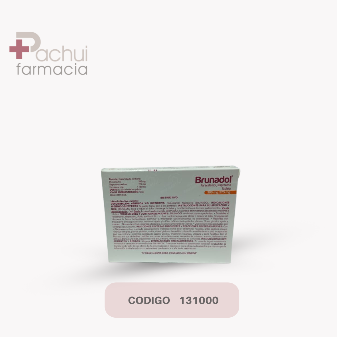 Brunadol 300/275 Mg C/10 Tab