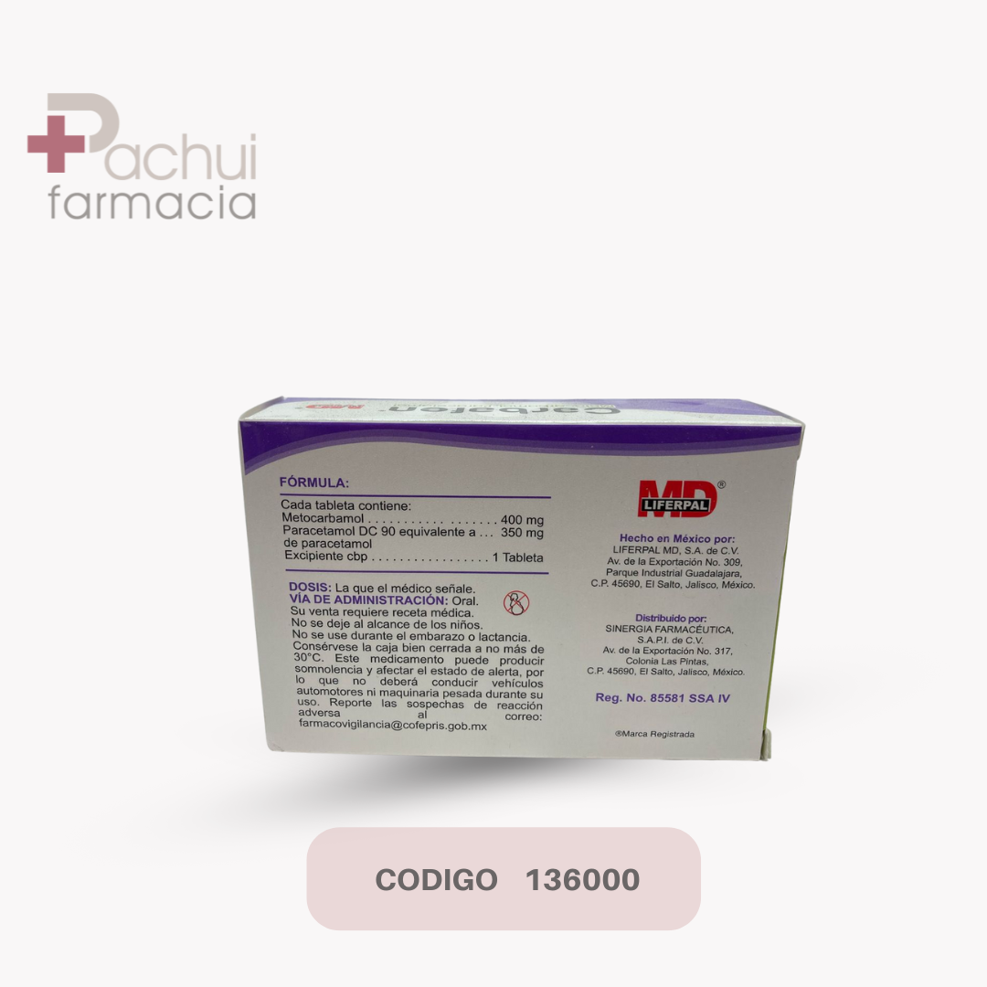Carbafen 400350 Mg C/30 Tab