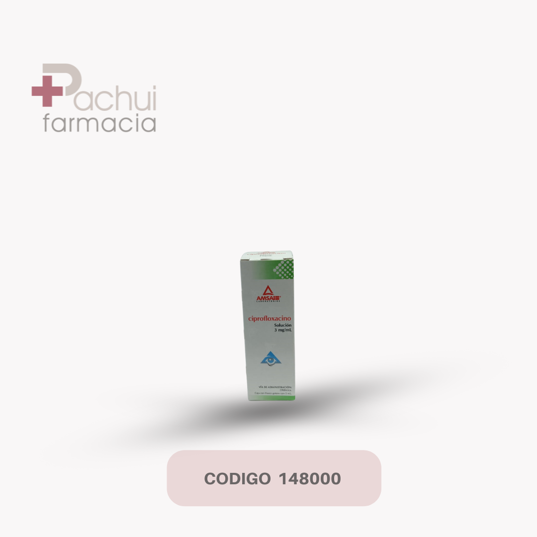 Ciprofloxacino Oft 3 Mg/Ml Sol C/5 Ml