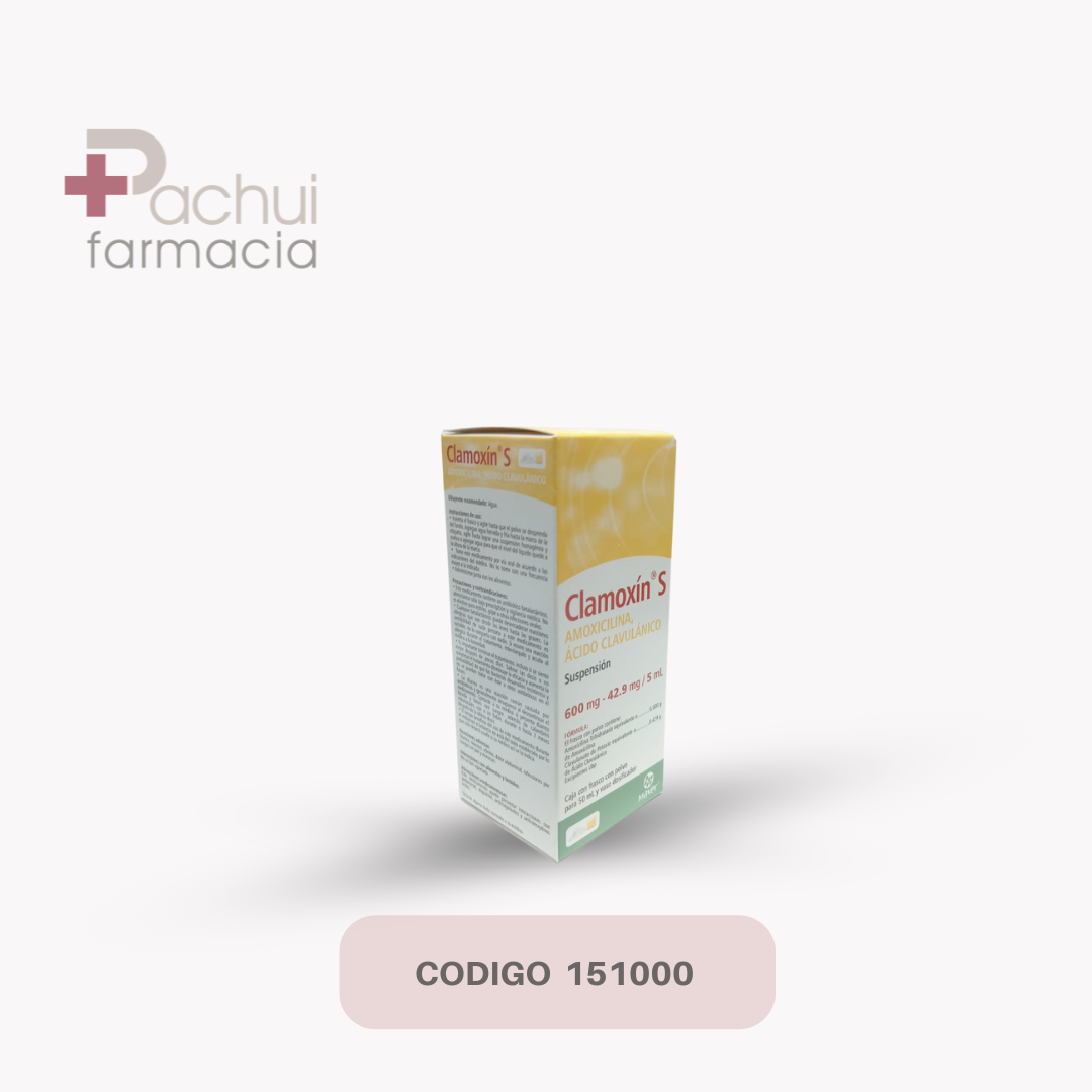 Clamoxin S 1 Susp 600/42.90Mg/50 Ml