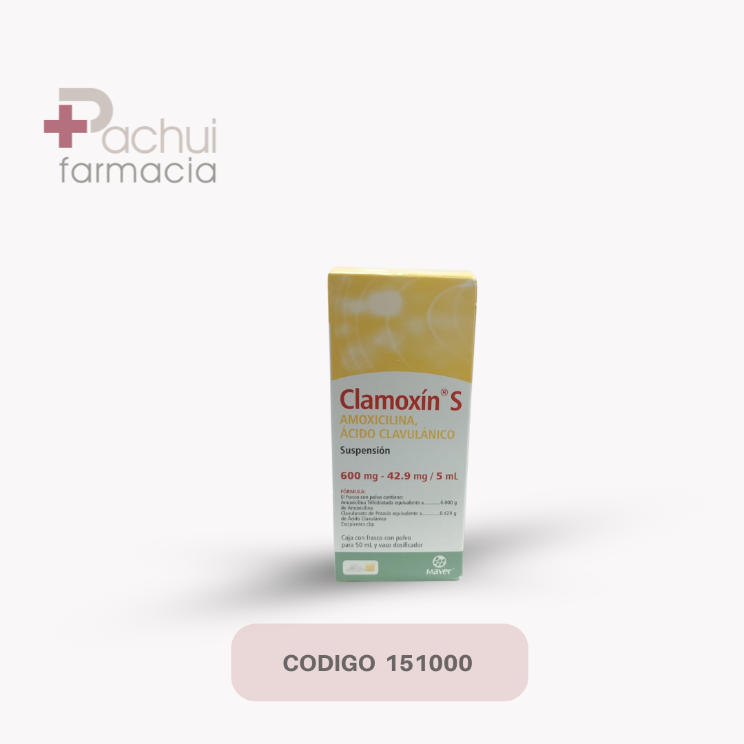 Clamoxin S 1 Susp 600/42.90Mg/50 Ml