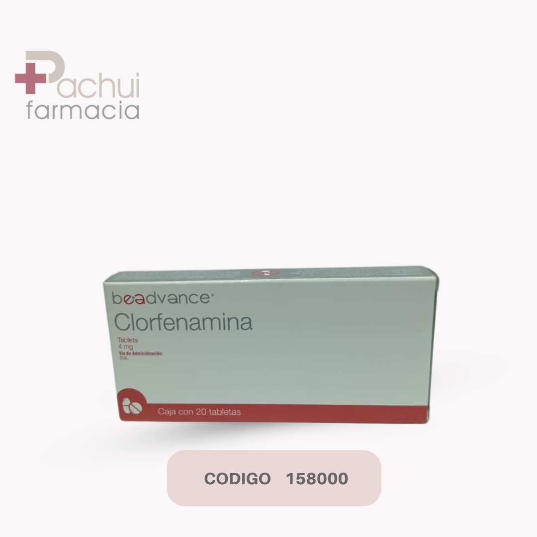Clorfenamina 20 Tab 4 Mg