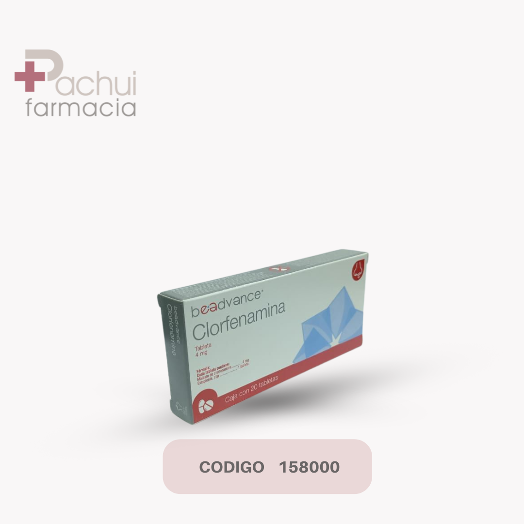 Clorfenamina 20 Tab 4 Mg