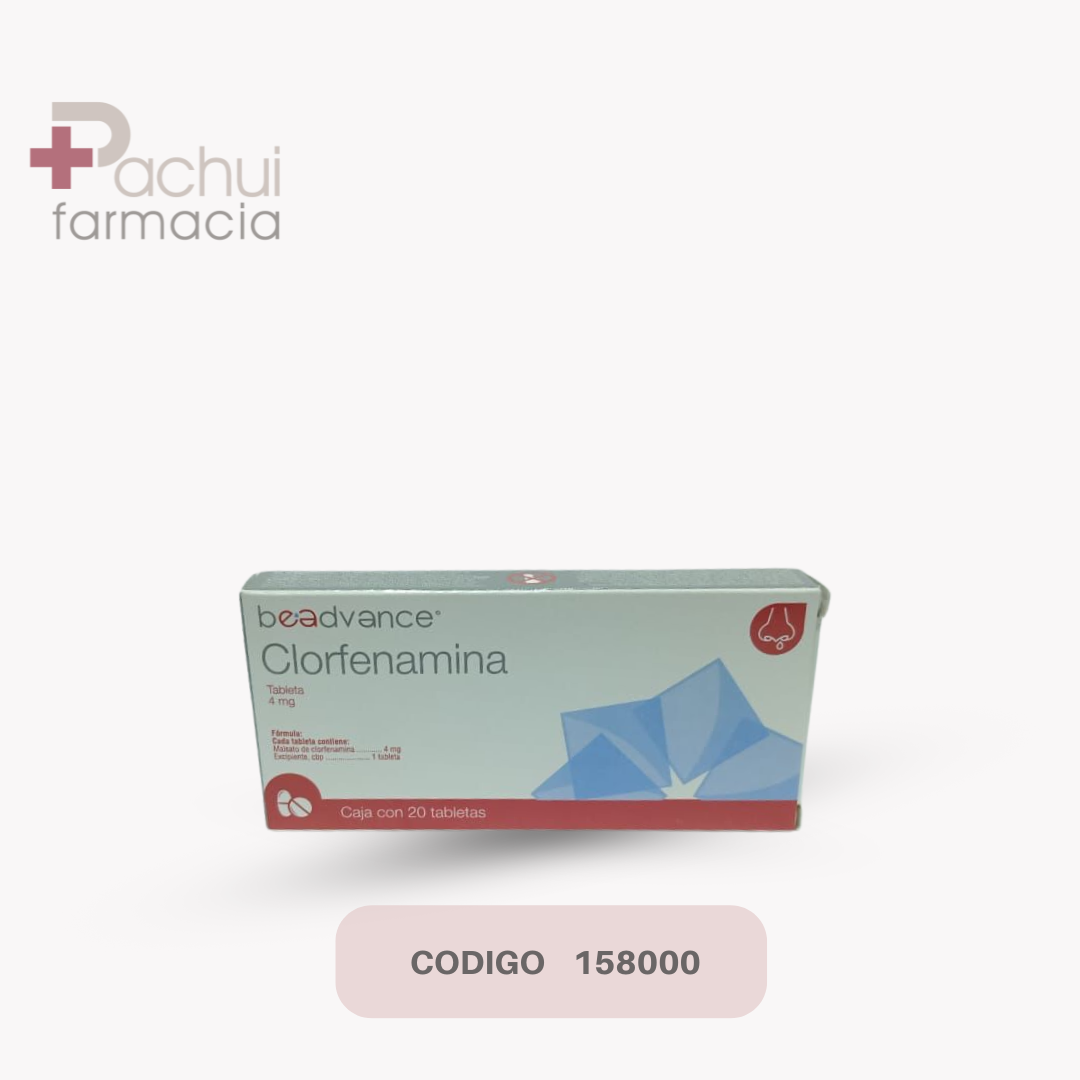 Clorfenamina 20 Tab 4 Mg
