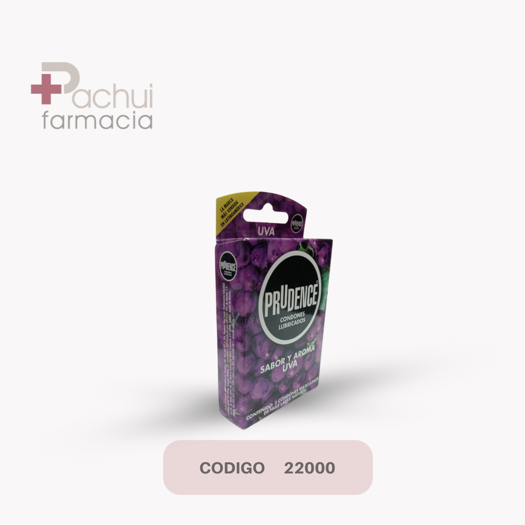 CONDONES PRUDENCE UVA C/3