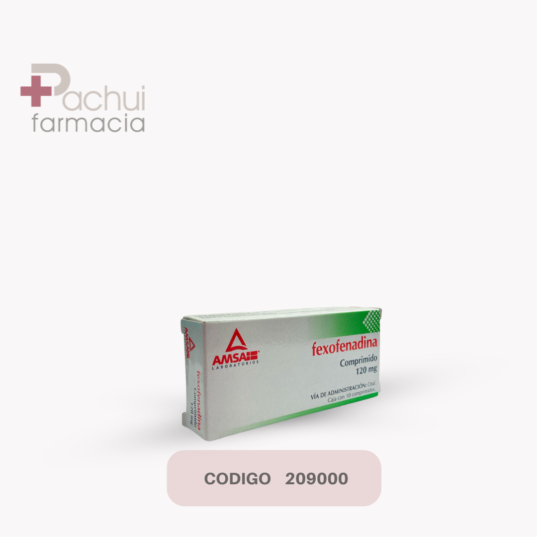 Fexofenadina 120 Mg C/10 Com
