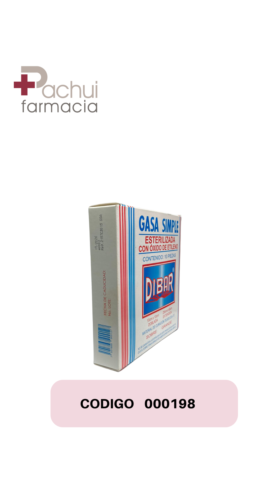 GASA DIBAR 10x10 CAJA
