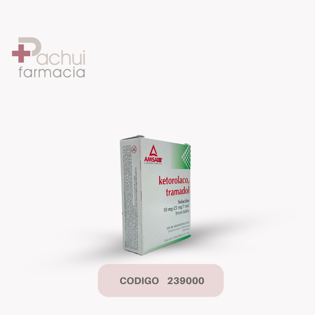 KETOROLACO/TRAMADOL 3 AMP 10/25MG