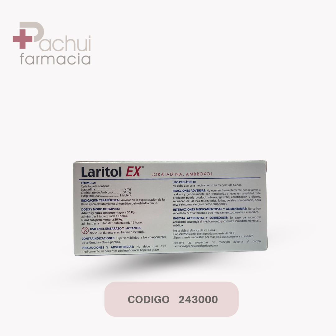 Laritol Ex 10 Tab 30/5 Mg