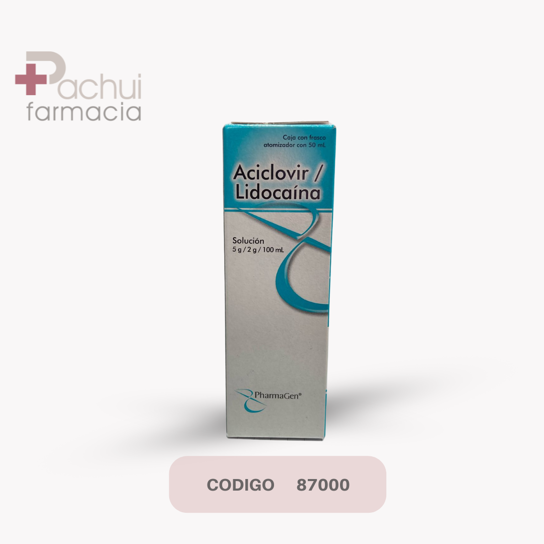 Aciclovir/Lidocaina 5/2 G Sol C/50Ml Spr