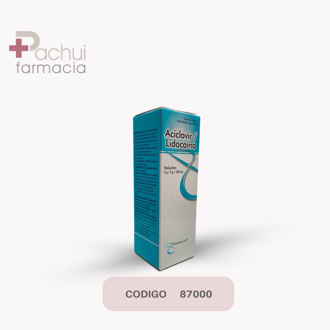Aciclovir/Lidocaina 5/2 G Sol C/50Ml Spr