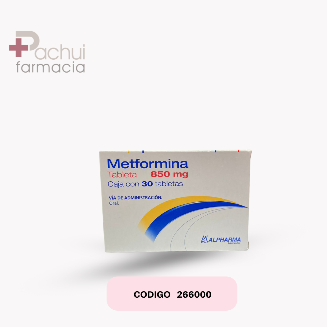 Metformina 850 Mg C/30 Tab