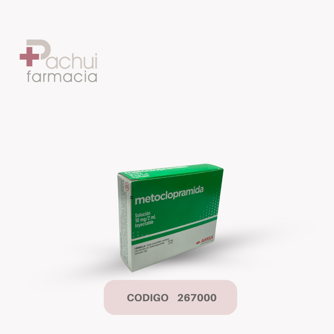 Metoclopramida 10Mg Sol Iny C/6 Amp 2Ml