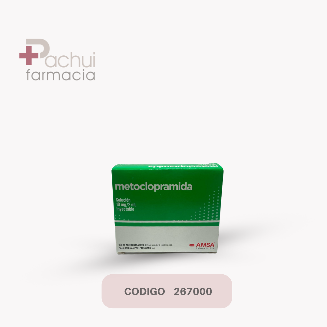 Metoclopramida 10Mg Sol Iny C/6 Amp 2Ml