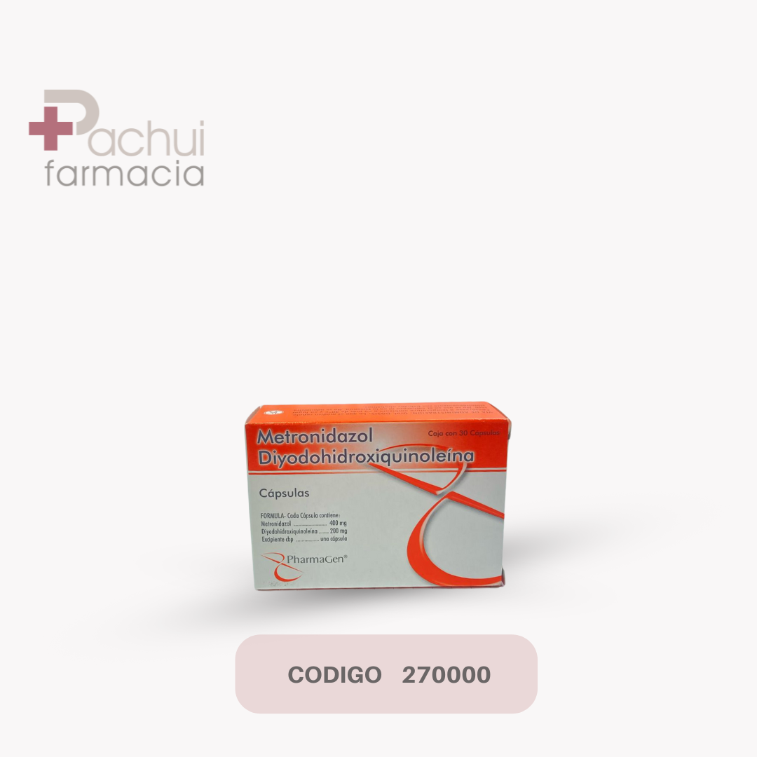 Metronidazol/ Dycoohid 400/200Mg 30 Cap