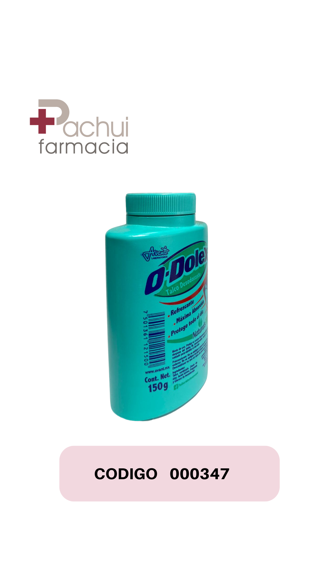 TALCO DESODORANTE O-DOLEX 150G