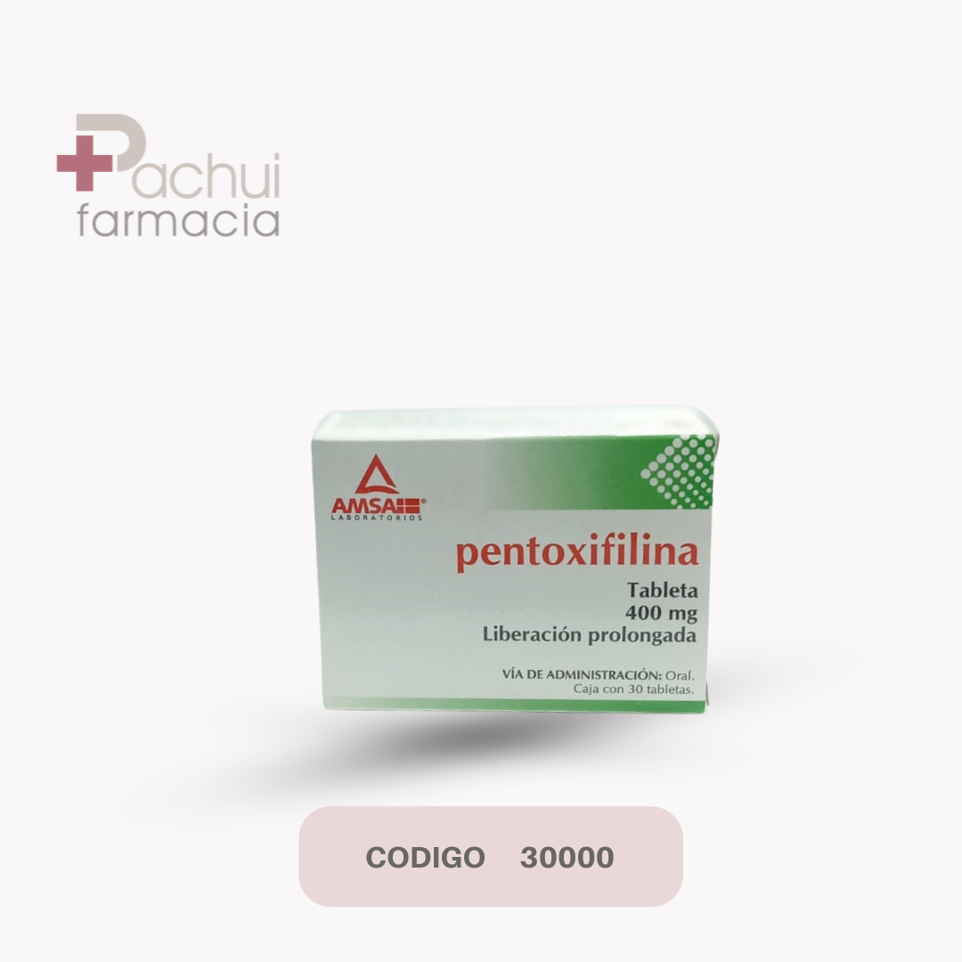Pentoxifilina 400 Mg C/30 Tab