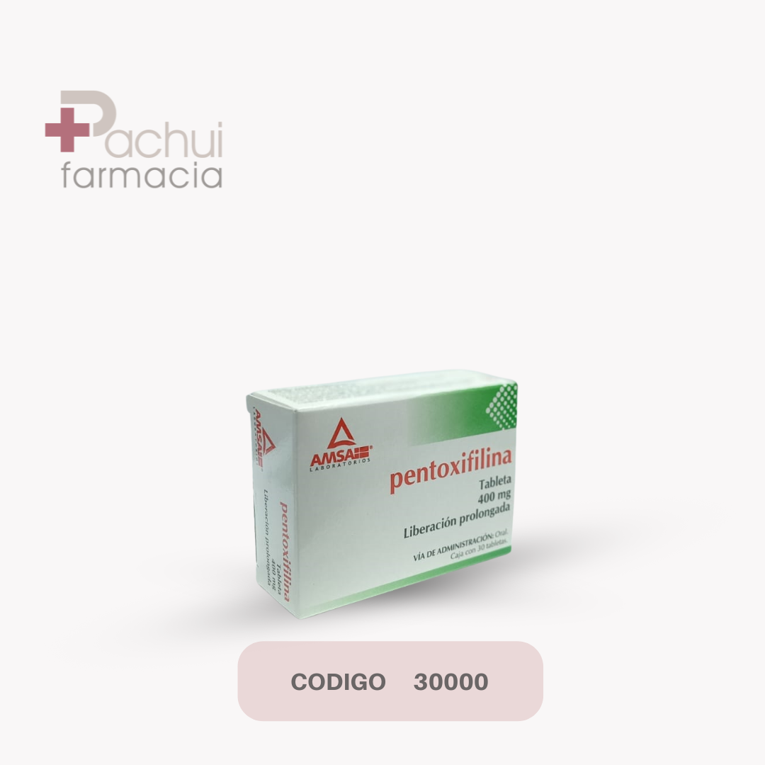 Pentoxifilina 400 Mg C/30 Tab