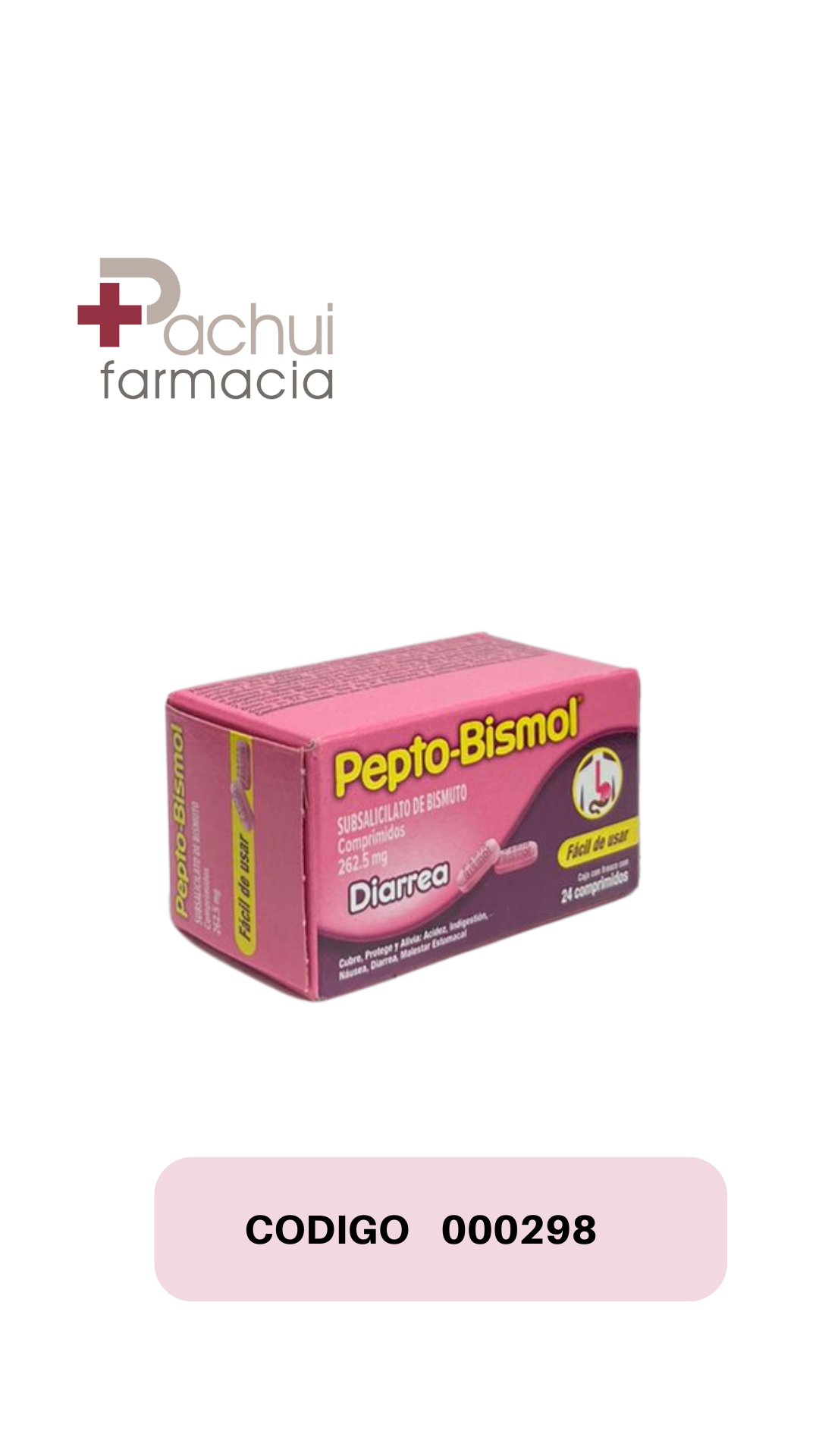 PEPTO BISMOL 24 COMPRIMIDOS
