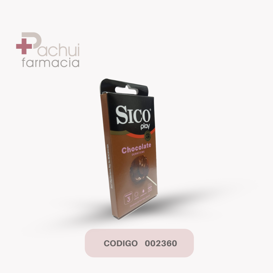 CONDONES SICO PLAY CHOCOLATE C/3