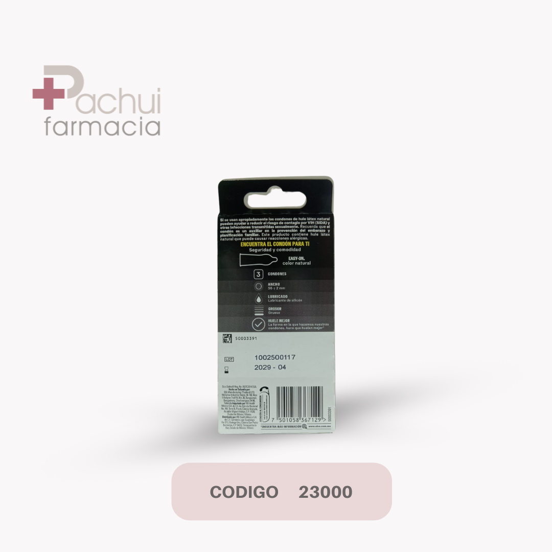 CONDONES SICO NEGRO FEEL CART C/3
