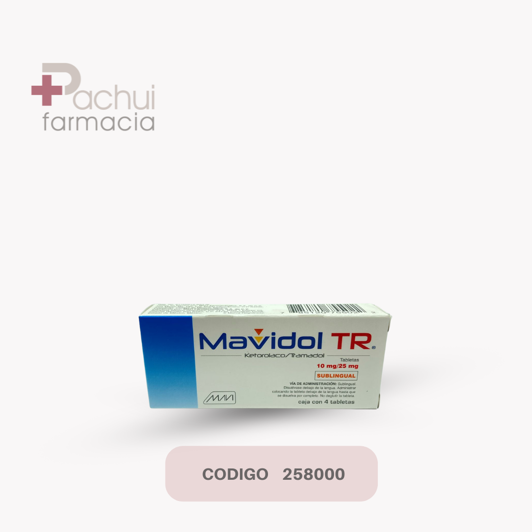 Mavidol Tr Sublingual 4 Tab 25/10 Mg