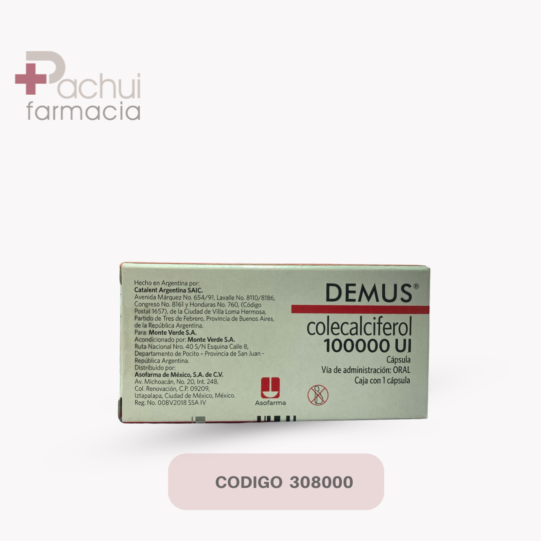COLECALCIFEROL 100000 UI 1 CAPSULA