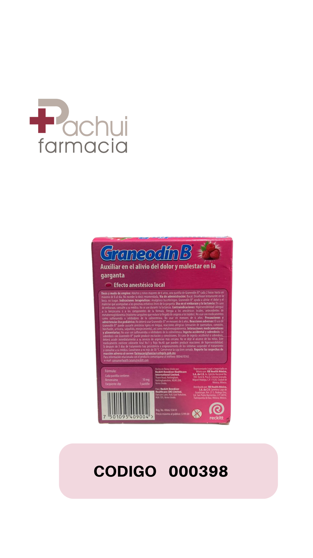 GRANECORN B FRAMBUESA TAB C/24