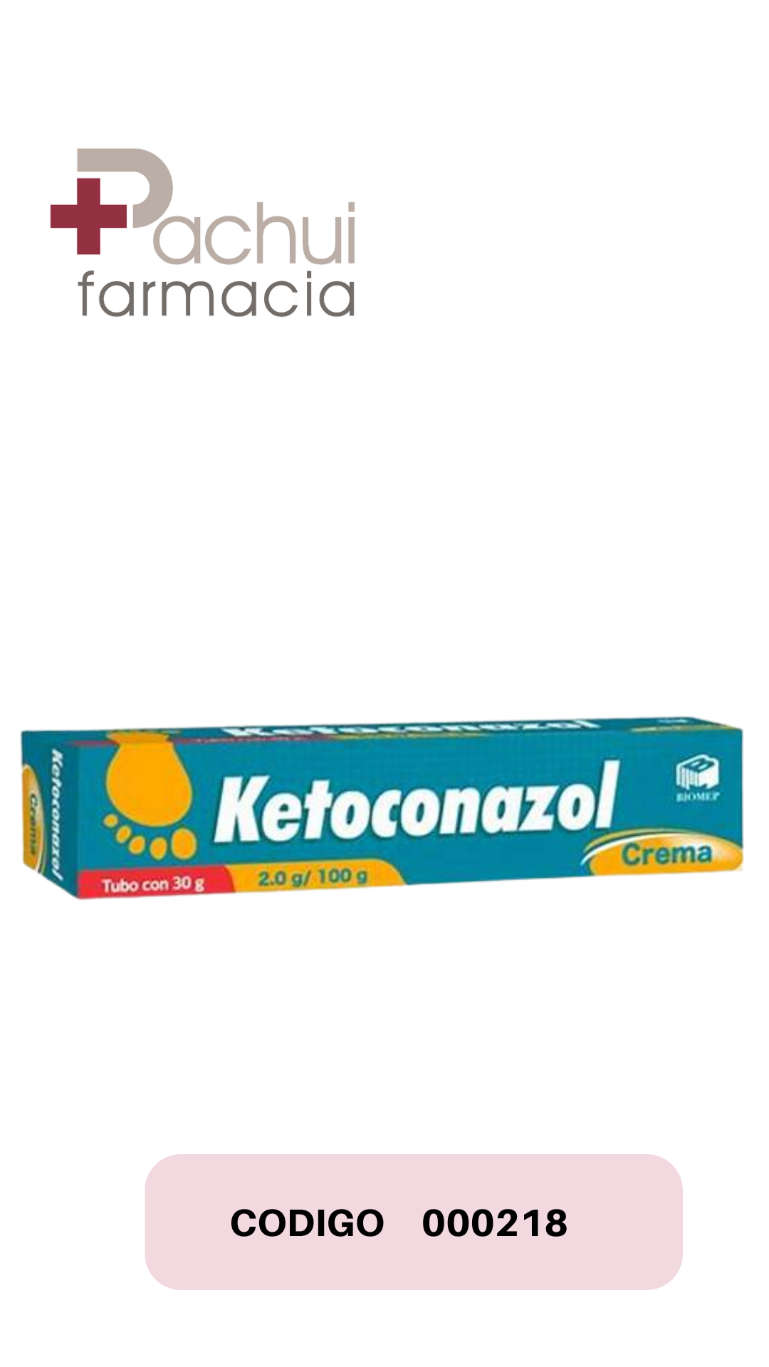 Ketoconazol 2 % C/30 G Cre