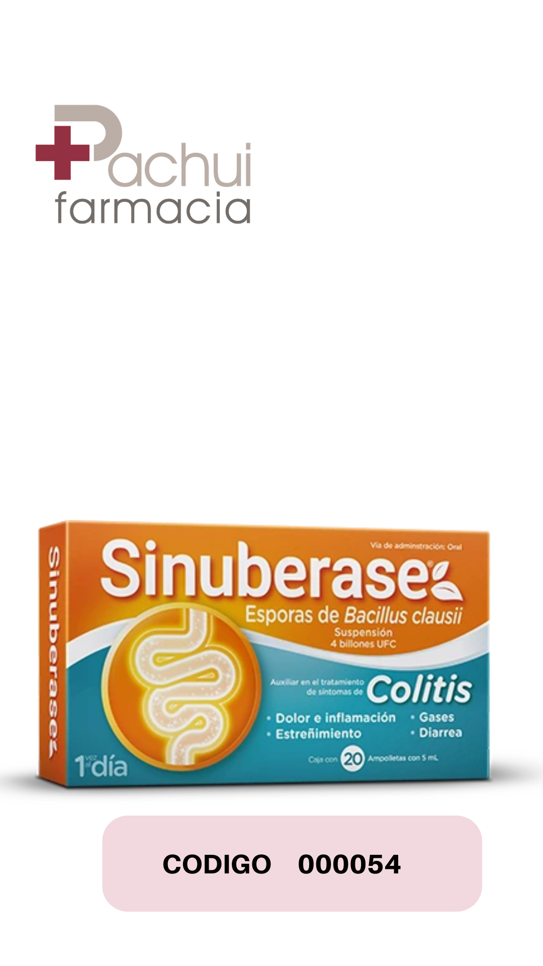 Sinuberace 20 ampolletas