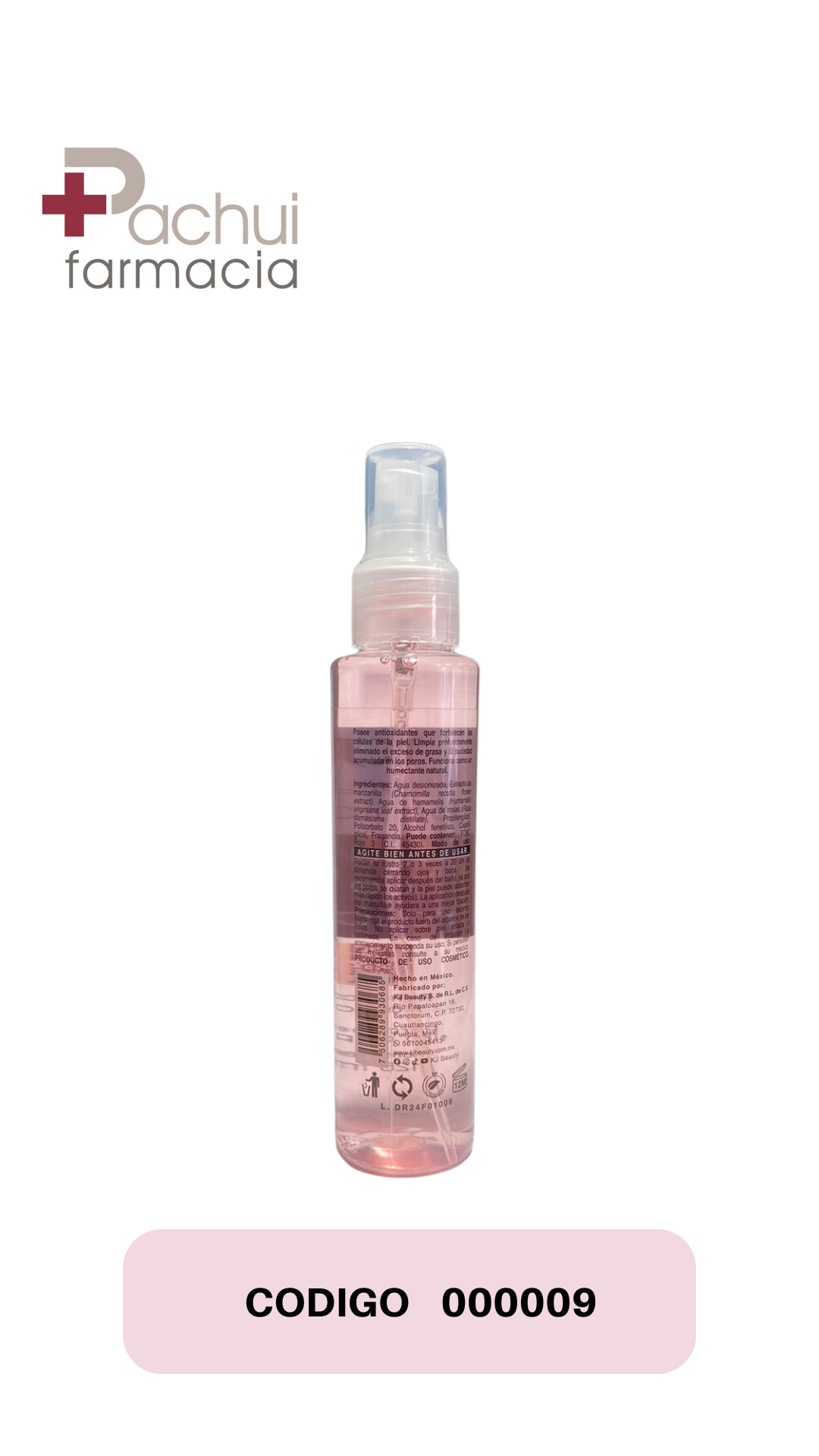 AGUA DE ROSAS 125ML