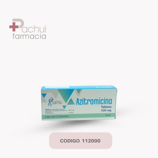 Azitromicina 500 Mg C/3 Tab