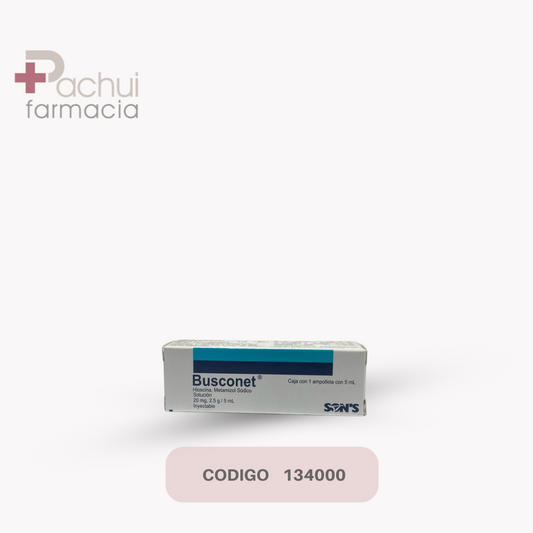 Busconet 2.5 G/20 Mg Sol Inv C1 Amp 5 Ml