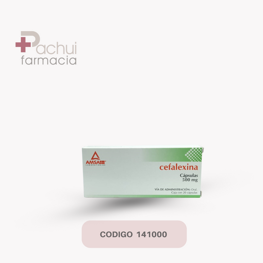 Cefalexina 20 Cap 500 Mg