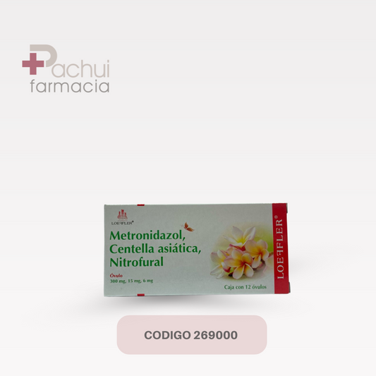 Metronidazol, Cent, Nitro 12 Ovs 300 Mg