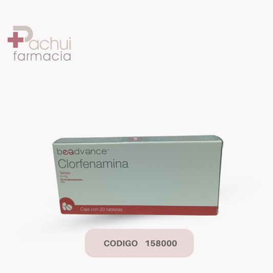 Clorfenamina 20 Tab 4 Mg