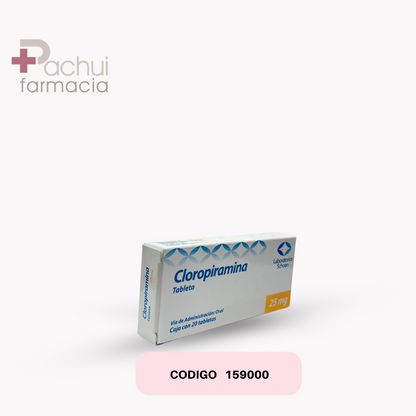 Cloropiramina 25 Mg C/20 Tab