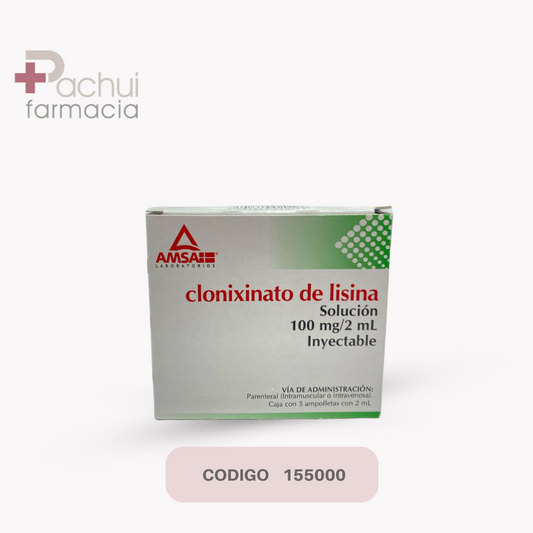 Clonixinato De Lisina 100Mg Sol Iny 5Amp