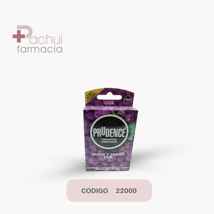 CONDONES PRUDENCE UVA C/3