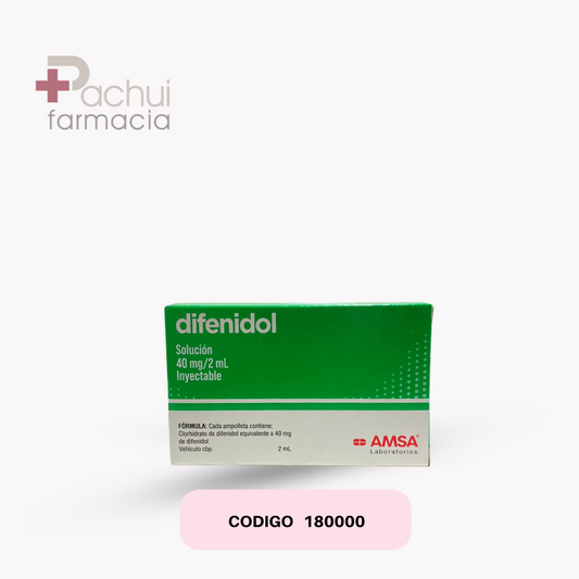 Difenidol 40 Mg Sol Iny C/2 Amp 2Ml