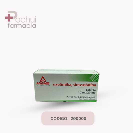 Ezetimiba/Simvasta 28 Tab 10/20 Mg