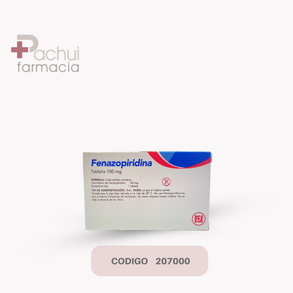 Fenazopiridina 20 Tab 100Mg