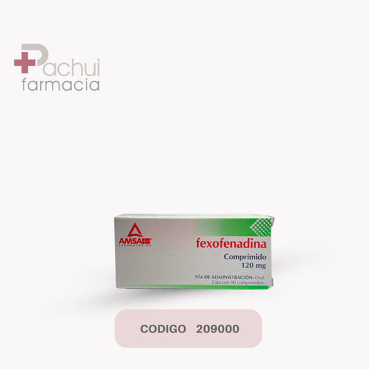 Fexofenadina 120 Mg C/10 Com