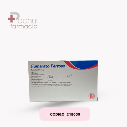 Fumarato Ferroso 200 Mg C/50 Tab