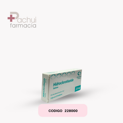 Hidroclorotiazida 25 Mg C/20 Tab